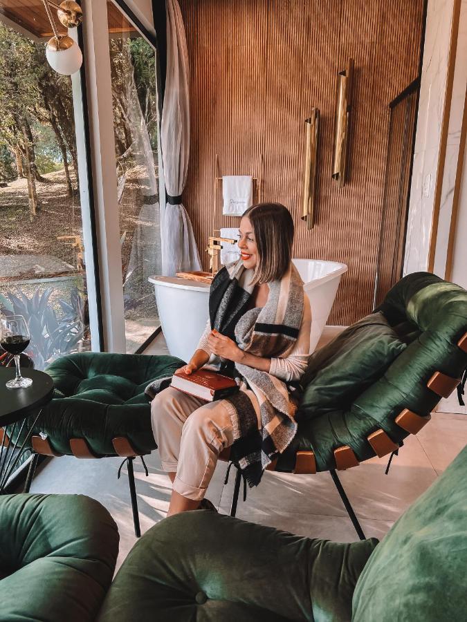 La Contemporanea Cabanas Prox A Cidade Vista Para Ponto Turistico Urubici Exterior foto